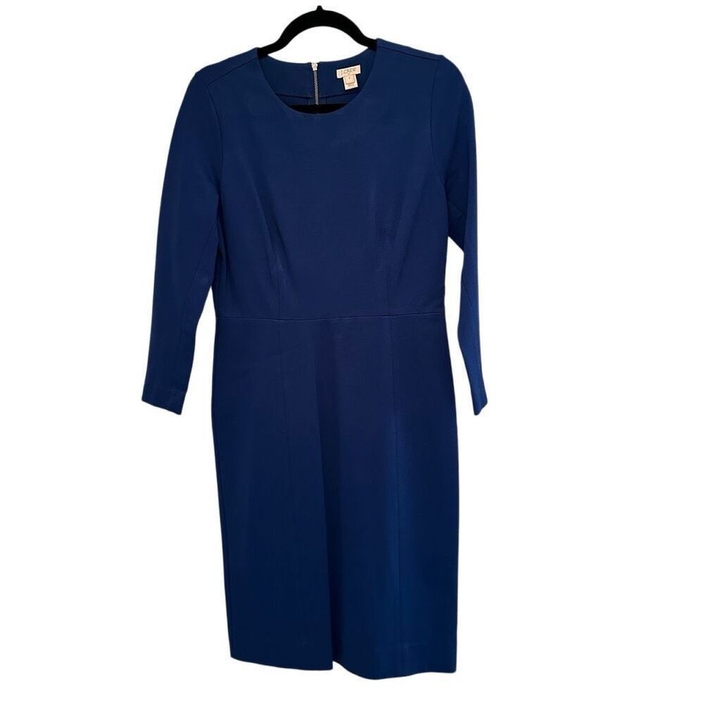 J. Crew royal blue long sleeve dress- size 4